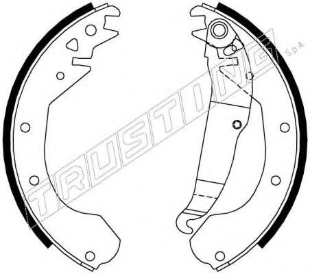 TRUSTING 7243 Brake Shoe Set